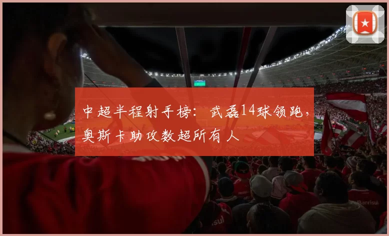 中超半程射手榜：武磊14球领跑，奥斯卡助攻数超所有人