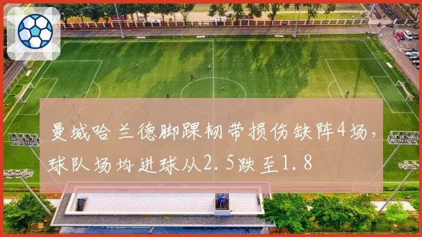 曼城哈兰德脚踝韧带损伤缺阵4场,球队场均进球从2.5跌至1.8
